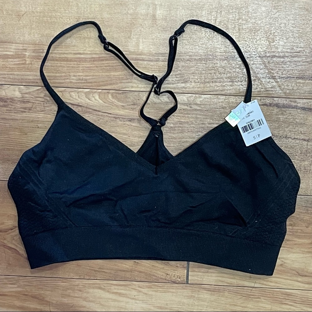 NWT Victoria’s Secret PINK Black Bralette Racerback Small 32 C D 34 A B C